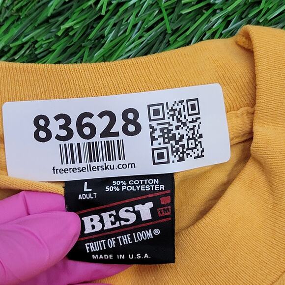 Vintage 80s Neelys-Bend Crop-Top Shirt Womens Large 21x17 Yellow - Picture 8 of 12